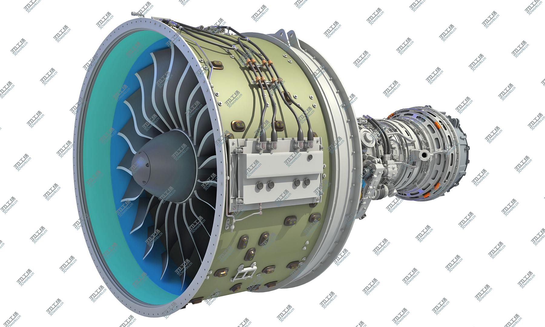 images/goods_img/20210319/3D Full and Cutaway Turbofan Engine/2.jpg